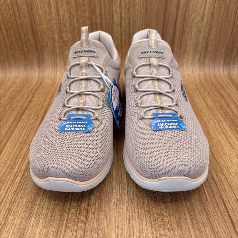 Skechers Summits Summer Blush Sneakers Womens 11 Taupe Peach Memory Foam New - Picture 2 of 11